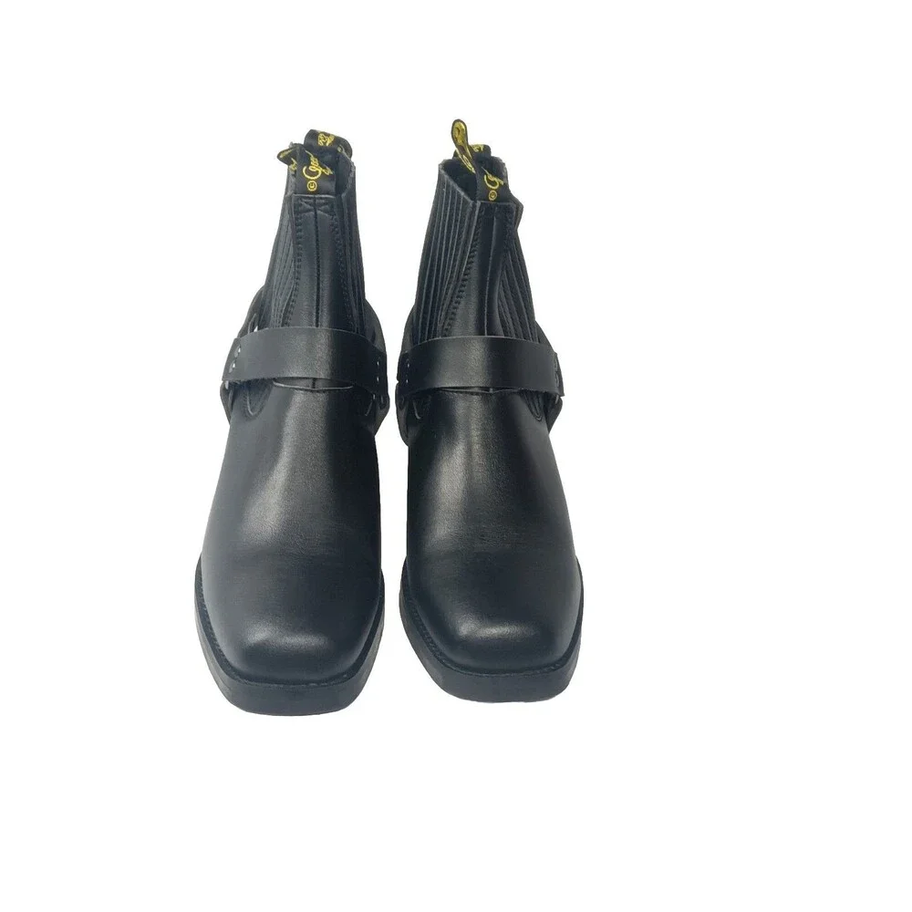 Good Guys DUKE Vegan Leather Cowboy Boots Mens Size 13 US /46 EU Black
